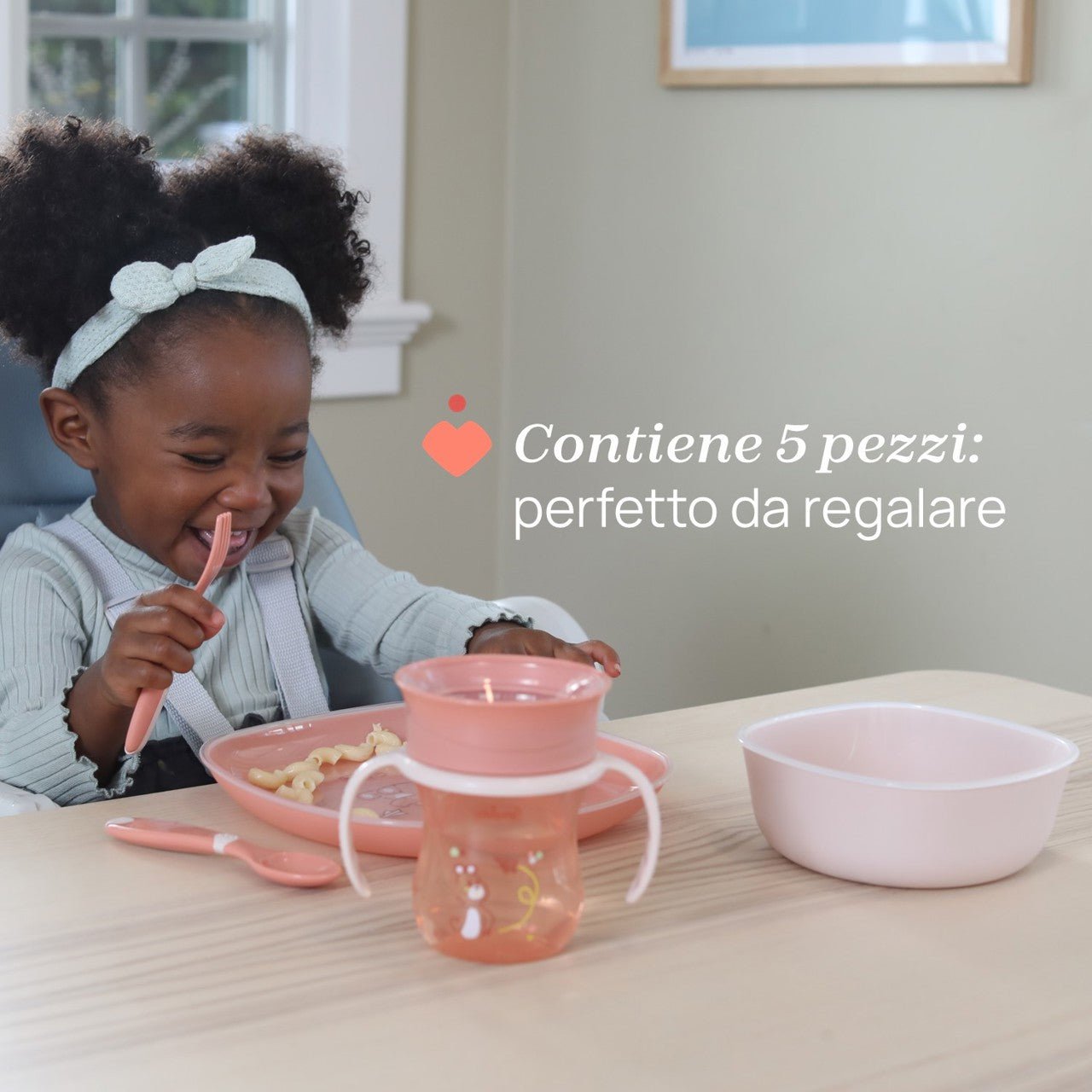 Chicco Baby Food Set _ Pink_ 12M+ (ref. Ch.Ali16201150000) – Buy Now at Healtsy