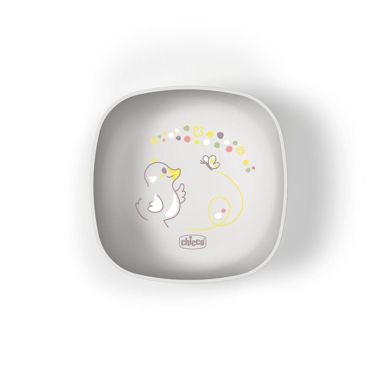 Chicco Bowl with Lid _ Gray _ 6M+ (ref. Ch.Ali16001450000) – Buy Now at Healtsy