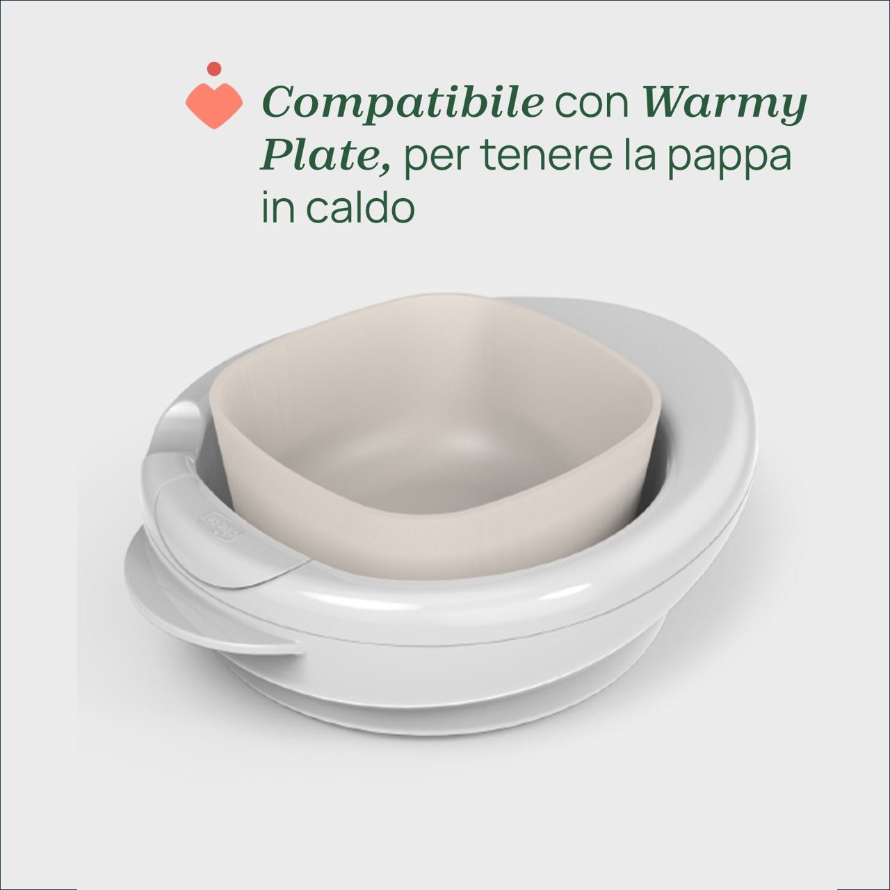 Chicco Bowl with Lid _ Gray _ 6M+ (ref. Ch.Ali16001450000) – Buy Now at Healtsy