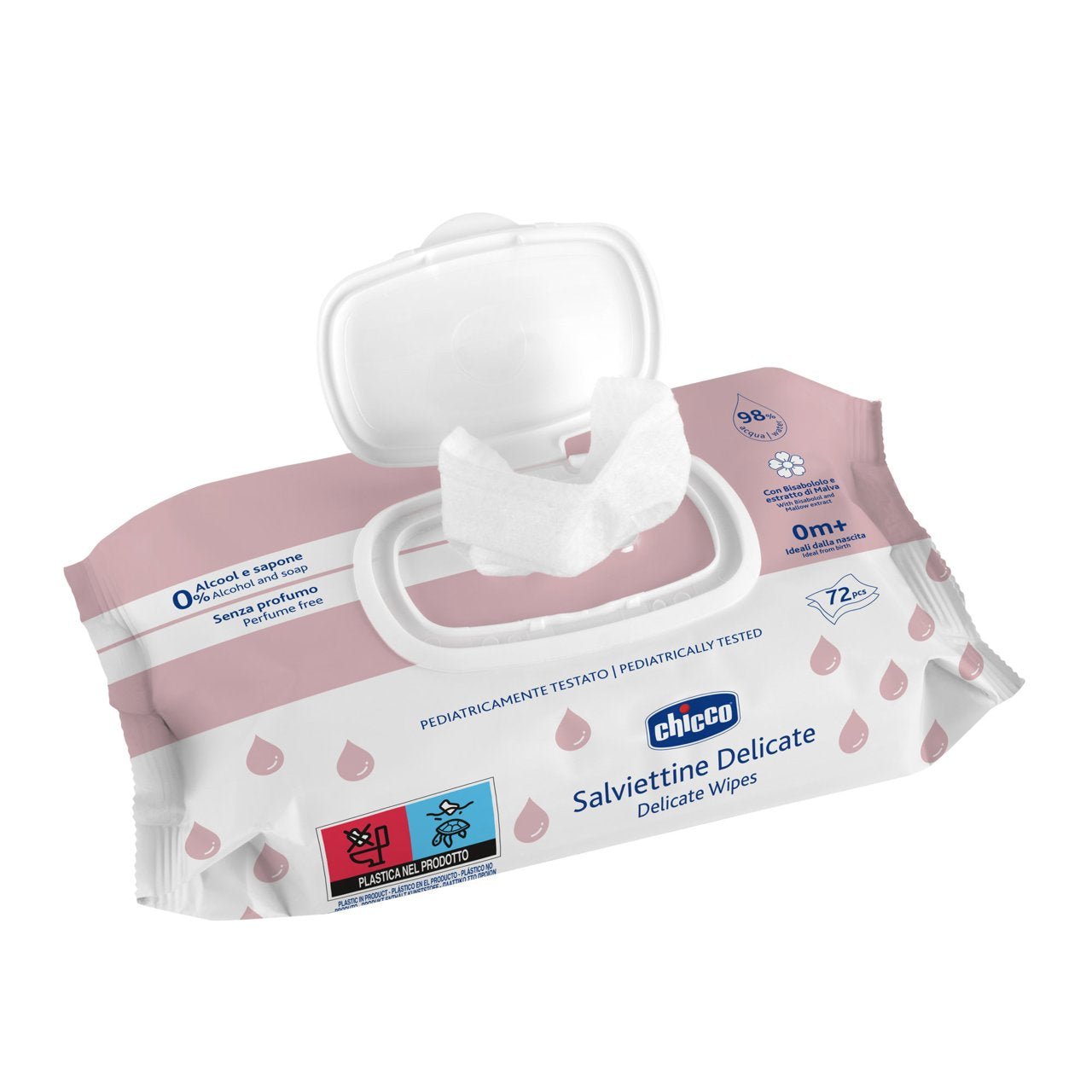 Chicco Delicate Wipes (x72 units) – Buy Now at Healtsy