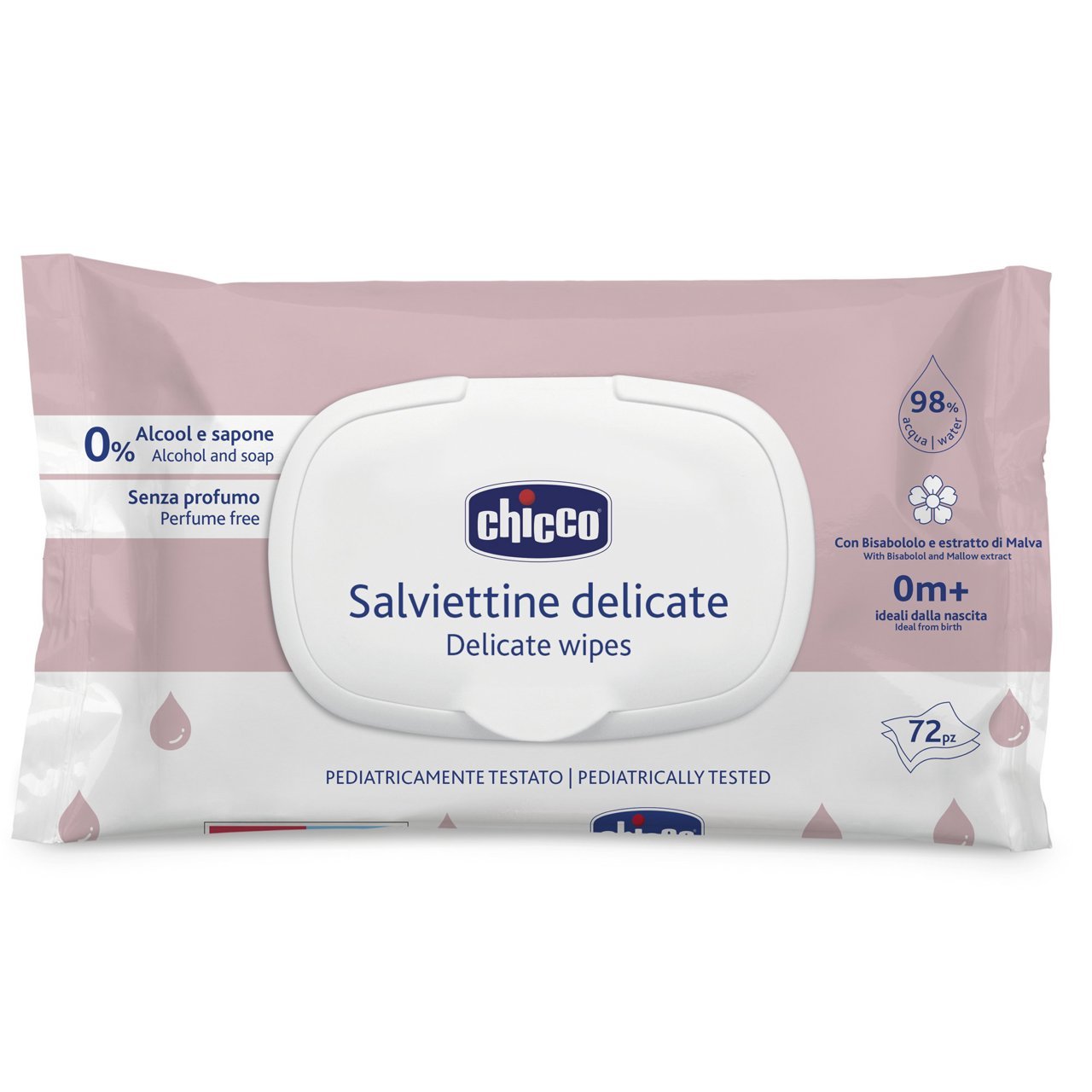 Chicco Delicate Wipes (x72 units) – Buy Now at Healtsy