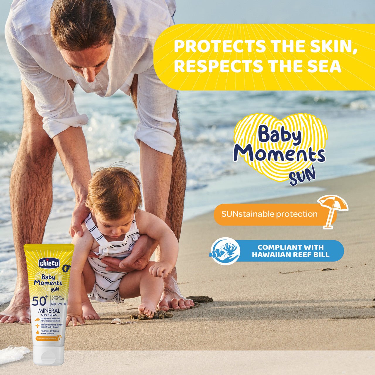Chicco Mineral cream SPF50+ - 75ml – Buy Now at Healtsy