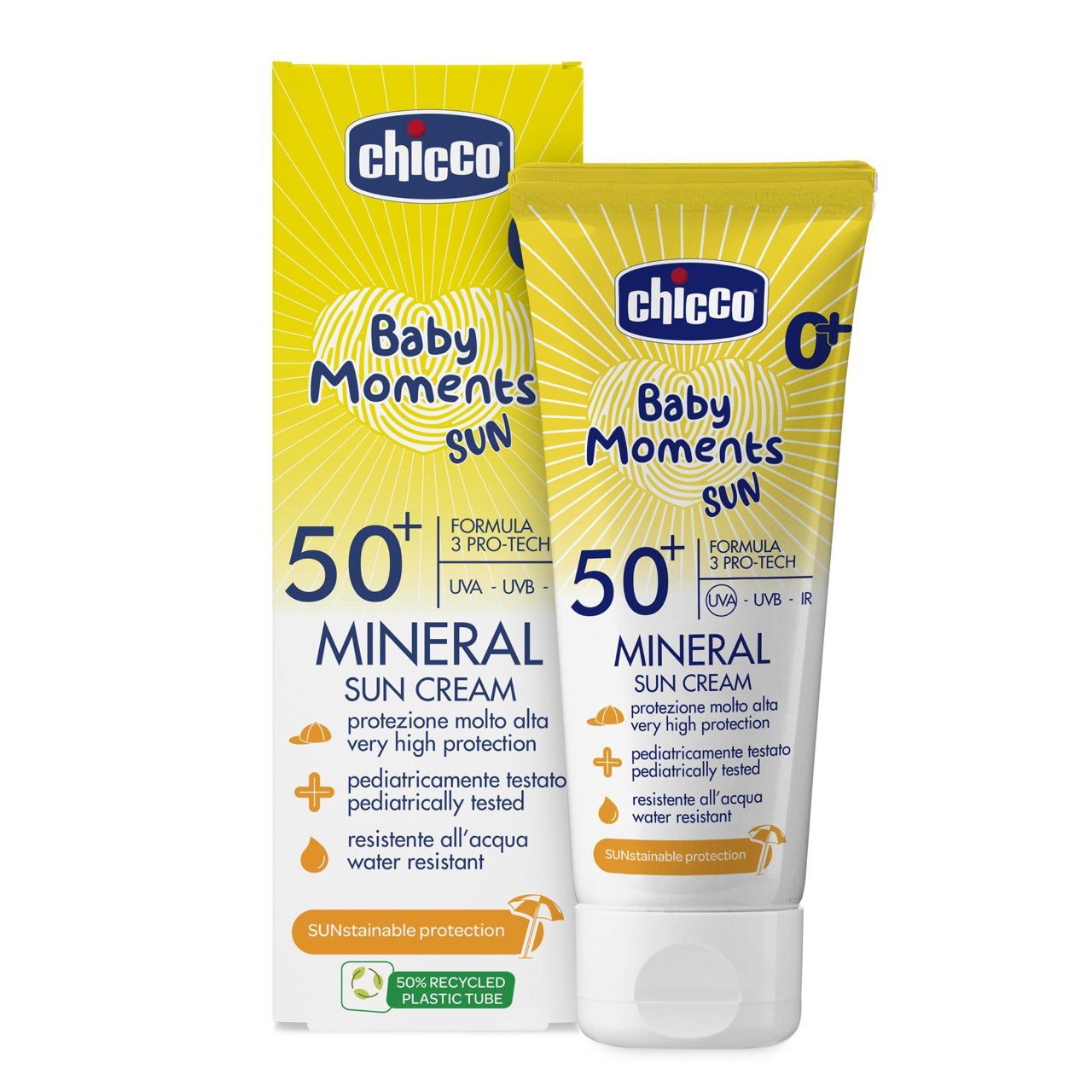 Chicco Mineral cream SPF50+ - 75ml – Buy Now at Healtsy