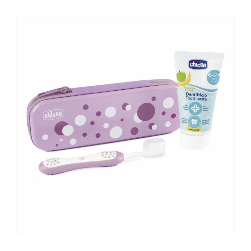 Chicco Oral Hygiene Set Purple_ 6M+ – Buy Now at Healtsy