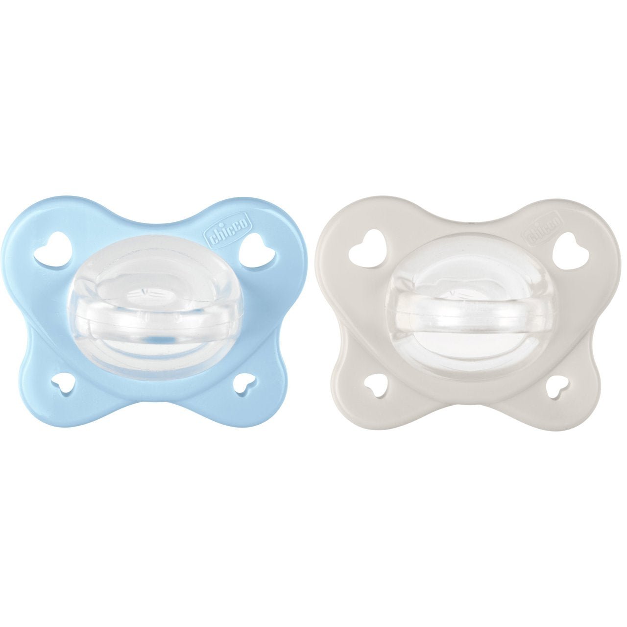 Chicco Physioforma Dual Soft Pacifier_ Blue/Gray _2 - 6M (x2 units) – Buy Now at Healtsy