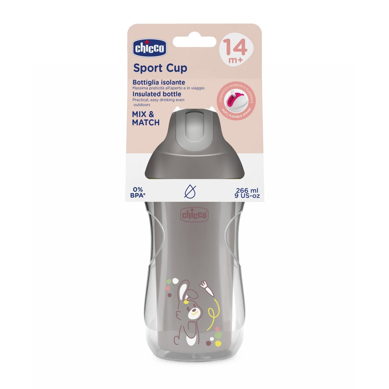 Chicco Thermal Cup _ Gray _ 14M+(ref. Ch.Ali6991350000) – Buy Now at Healtsy