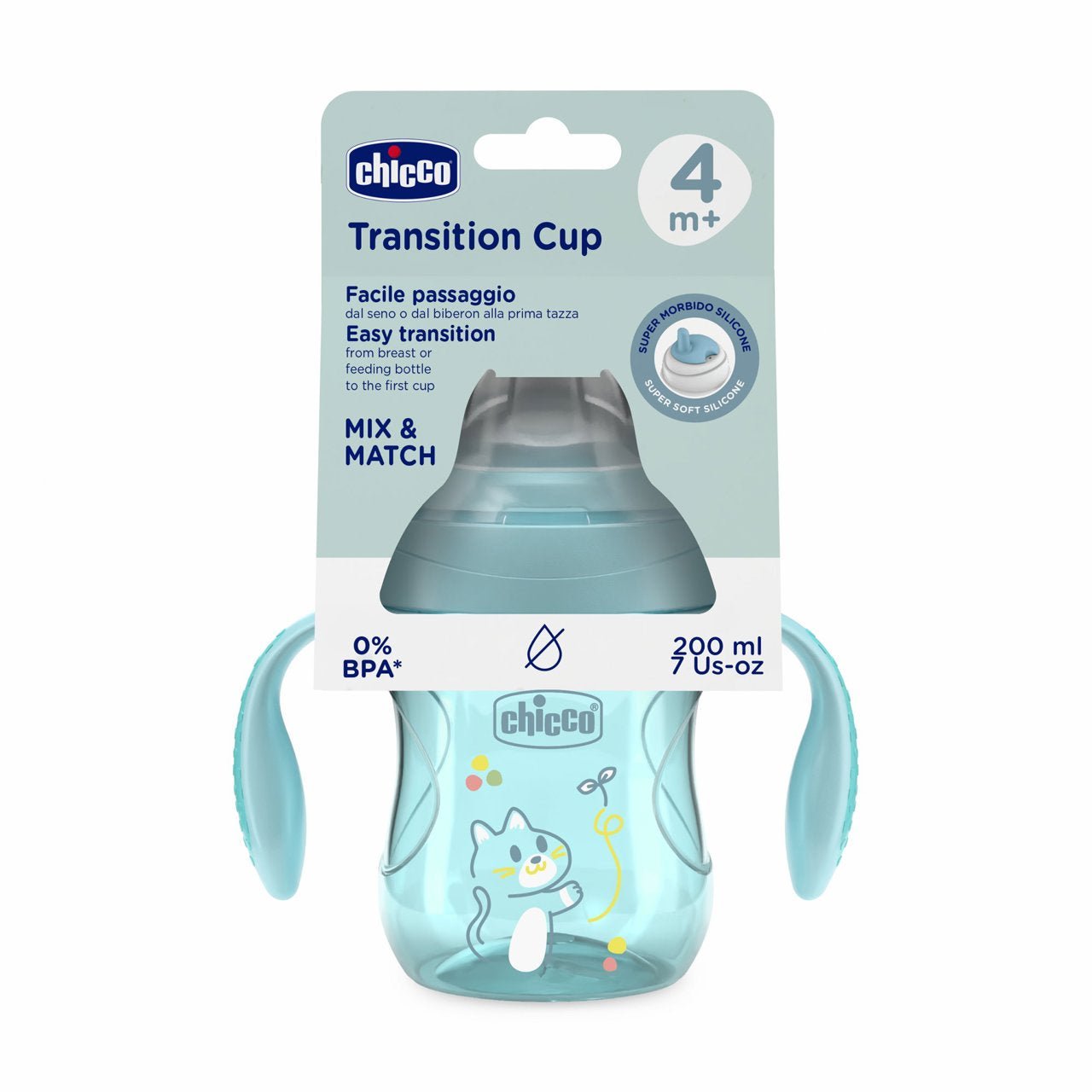 Chicco Transition Cup_ Blue_ 4M+ (ref. Ch.Ali6911250000) – Buy Now at Healtsy