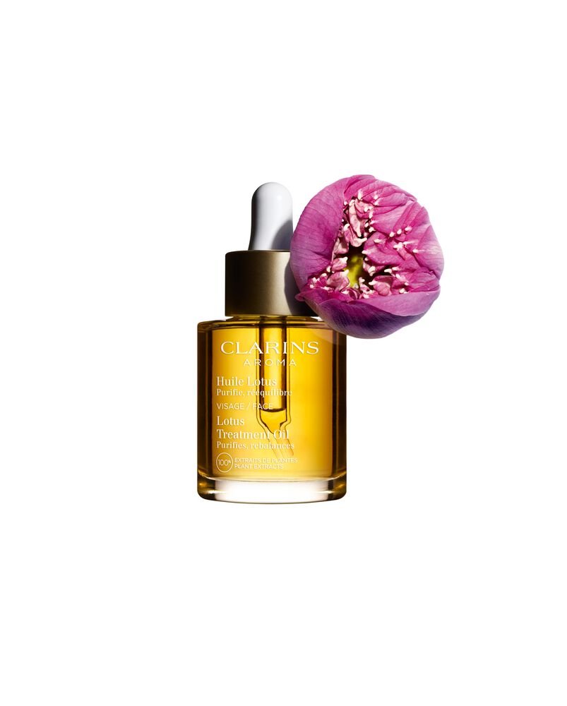 Clarins Huile Lotus Peaux mixes or grasses - 30ml – Buy Now at Healtsy