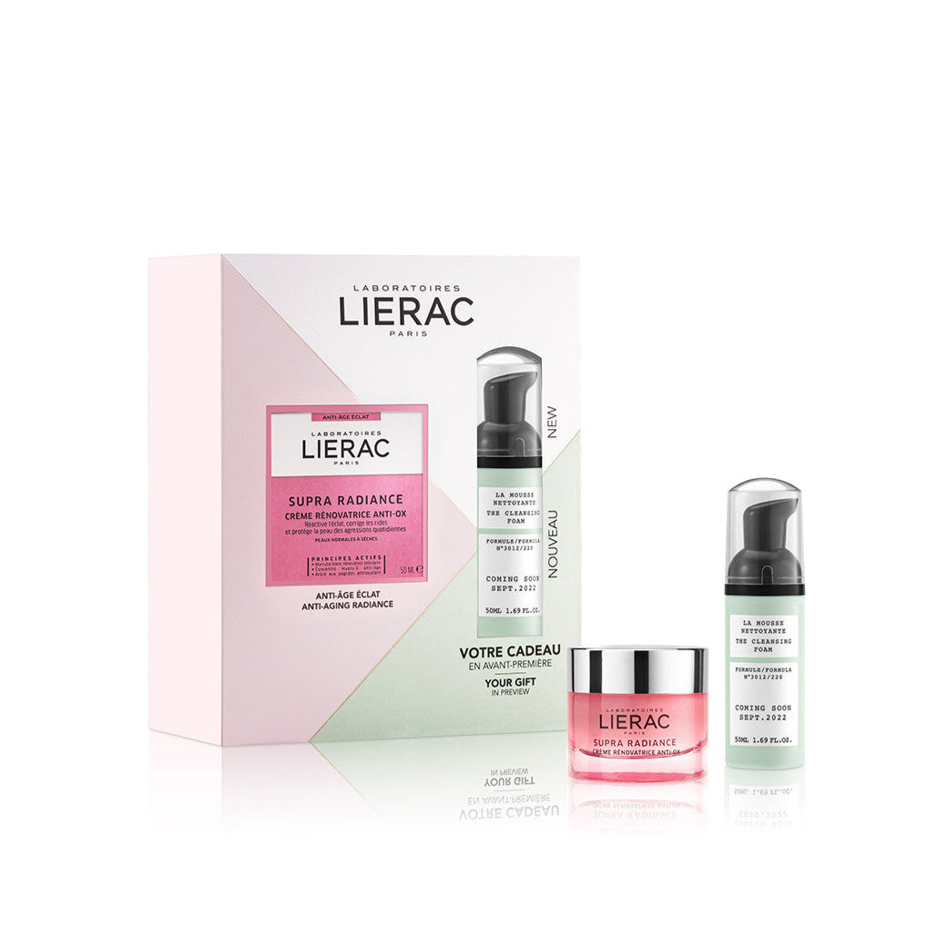 Lierac Supra Radiance Cream - 50ml + Cleansing Foam Offer - 50ml - Healtsy
