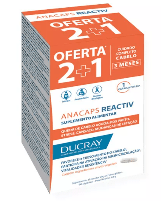 Ducray Anacaps Reactiv (x90 capsules) – Buy Now at Healtsy