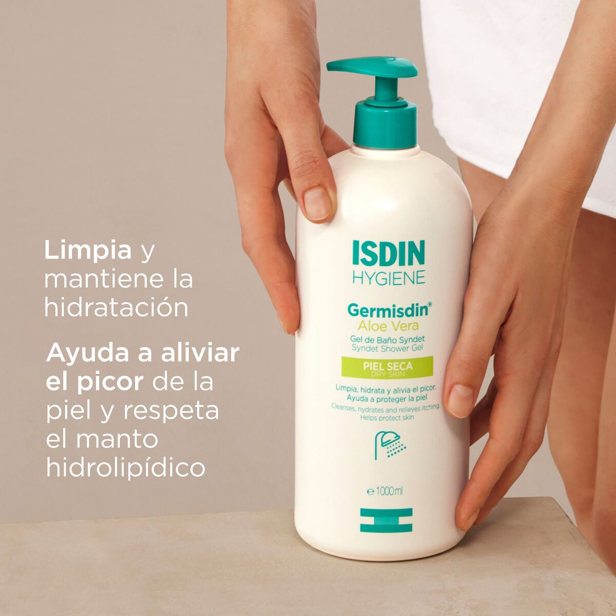 Isdin Germisdin Aloe Bath Gel - 1L - Healtsy