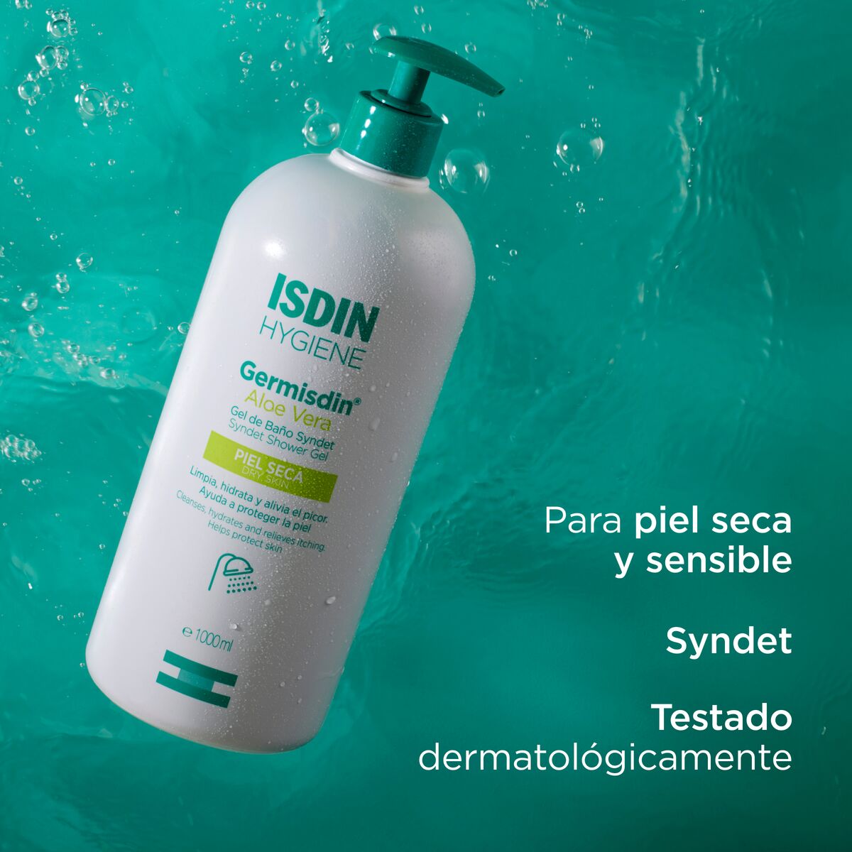 Isdin Germisdin Aloe Bath Gel - 1L - Healtsy