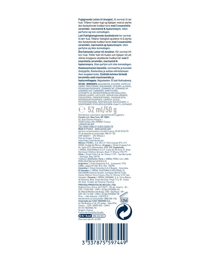CeraVe Facial Moisturizing Lotion - 52g - Healtsy