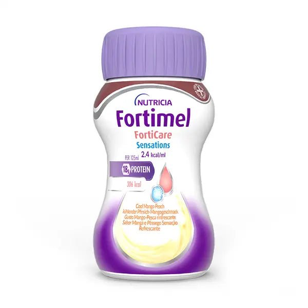 Fortimel Forticare Sensations_ Mango/Peach - 125ml (x4 units) – Buy Now at Healtsy