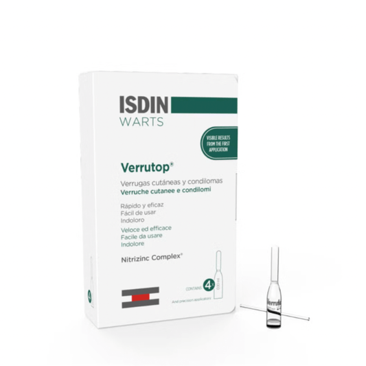 Isdin Warts Verrutop Ampoules (x4 units) + Applicator – Buy Now at Healtsy