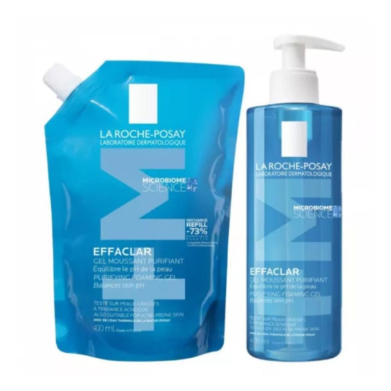 La Roche Posay Effaclar Gel +M - 400 + Refill – Buy Now at Healtsy
