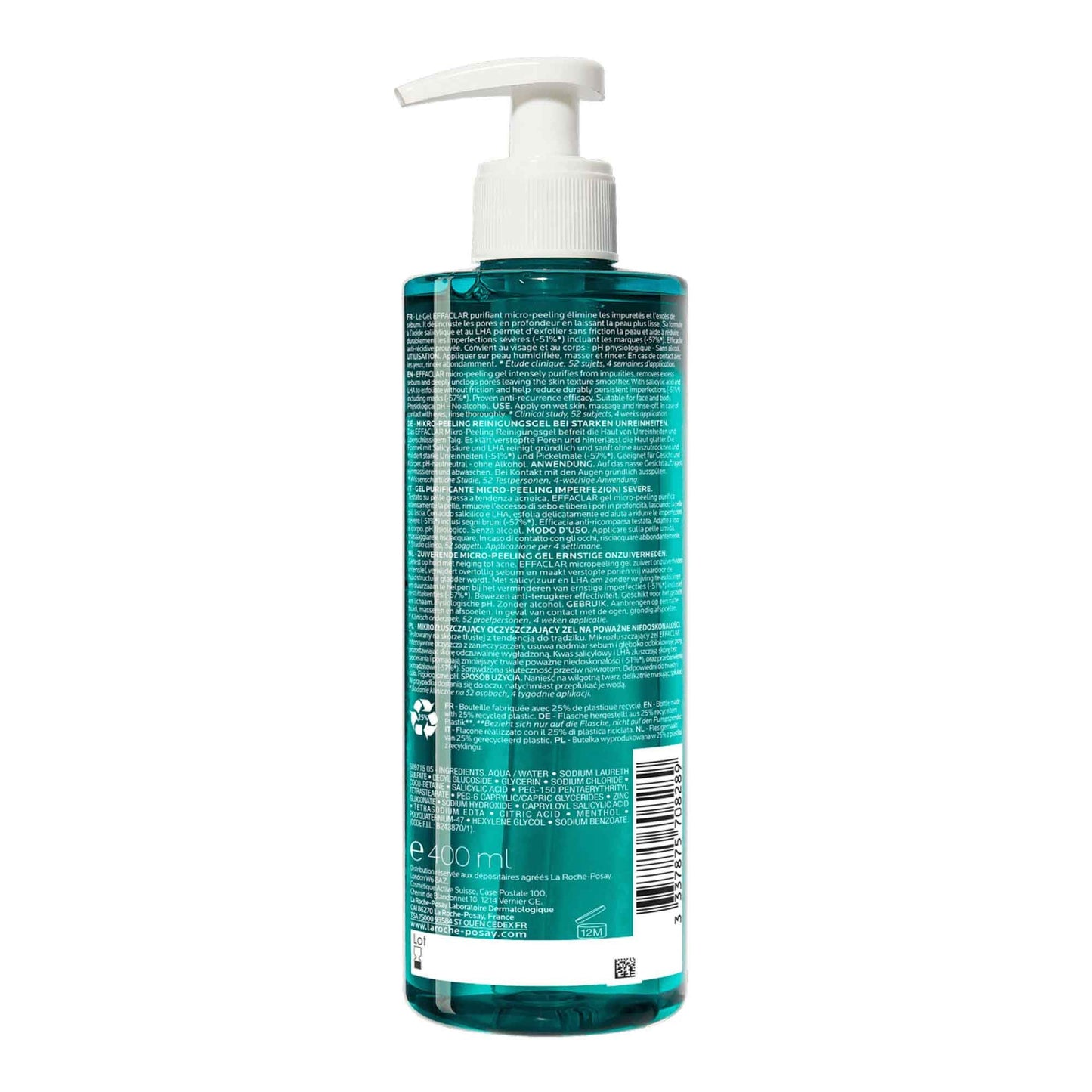 La Roche - Posay Effaclar Purifying Micro - Exfoliating Gel - 400ml – Buy Now at Healtsy
