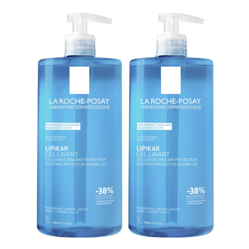 La Roche - Posay Lipikar Cleansing Gel – 1L (Double Pack) – Buy Now at Healtsy
