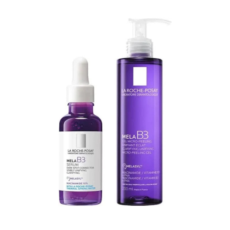 La Roche-Posay Mela B3 Serum - 30ml + La Roche-Posay Cleansing Gel - 200ml - Healtsy