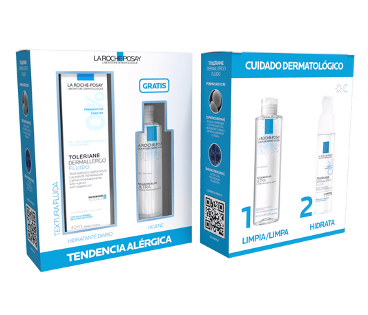 La Roche - Posay Toleriane Dermallergo Fluid - 40ml + Micellar Water Offer - 50ml – Buy Now at Healtsy