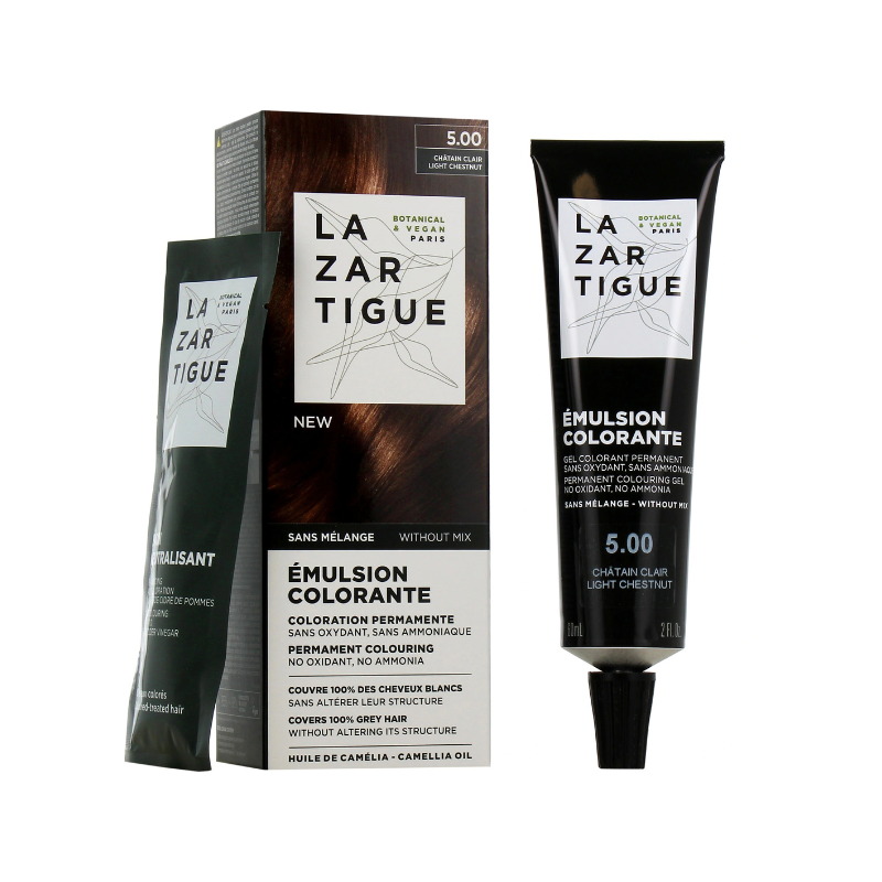 Lazartigue Emulsion Colorant_ 5.00 _ Light Chestnut - 60 ml - Healtsy