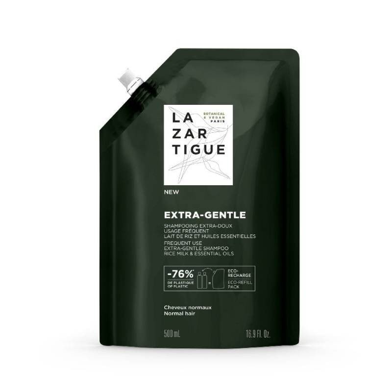 Lazartigue Extra Gentle Shampoo Eco - Refill - 500ml – Buy Now at Healtsy