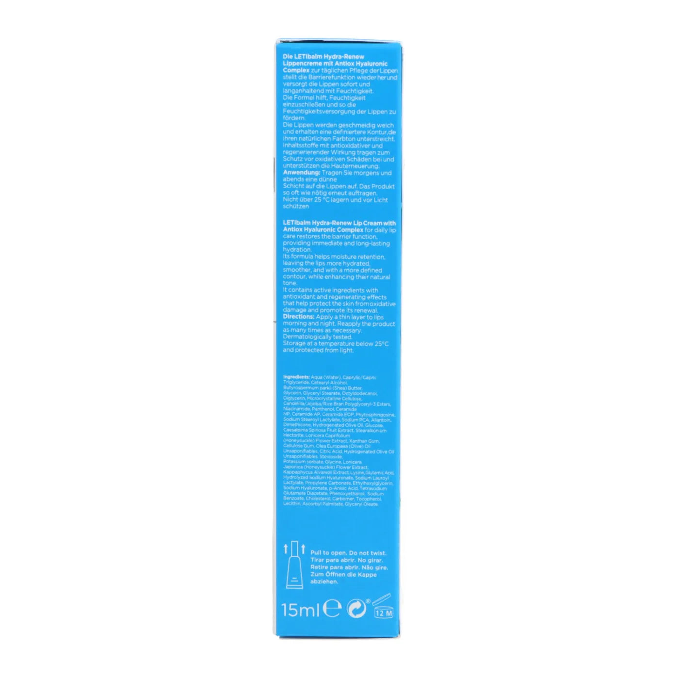 Letibalm Dermaceutics Hydra-Renew Lip cream - 15ml - Healtsy