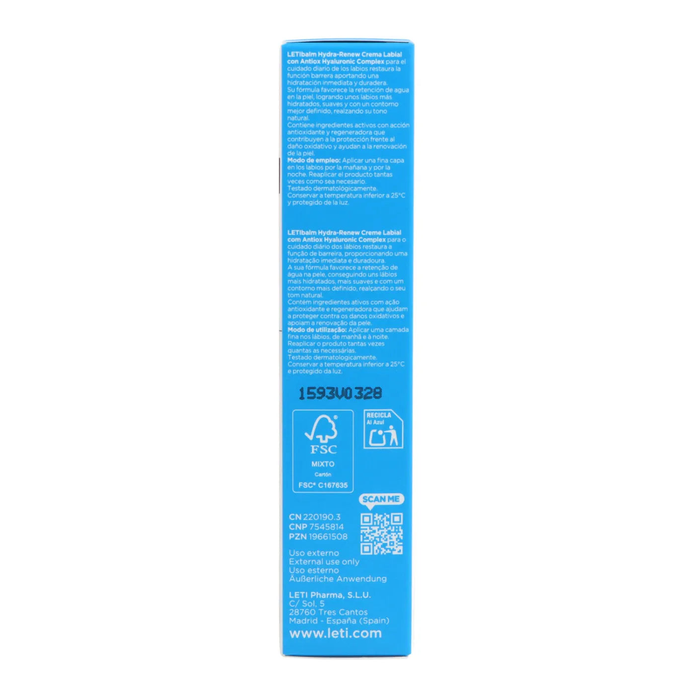 Letibalm Dermaceutics Hydra-Renew Lip cream - 15ml - Healtsy