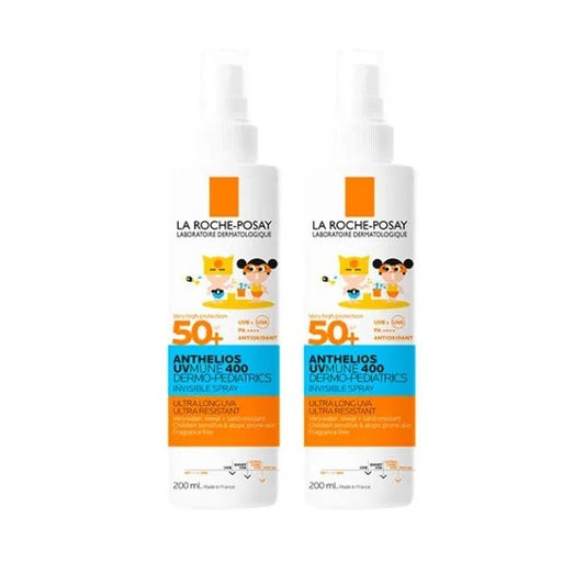 La Roche-Posay Anthelios Dermo Pediatrics Invisible Spray SPF50+ - 200ml (Double Pack) - Healtsy