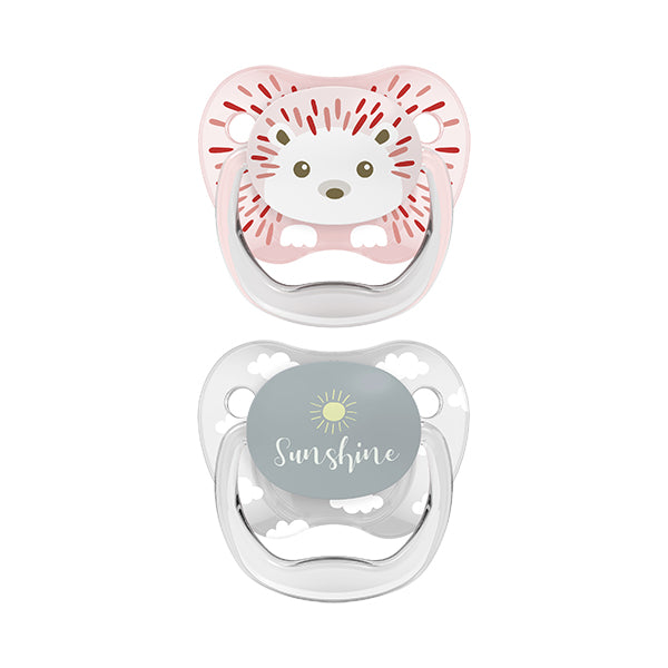Dr Browns Prevent Pacifier Animals_ Girl_ Silicone_ 0-6 months (x2 units) - Healtsy