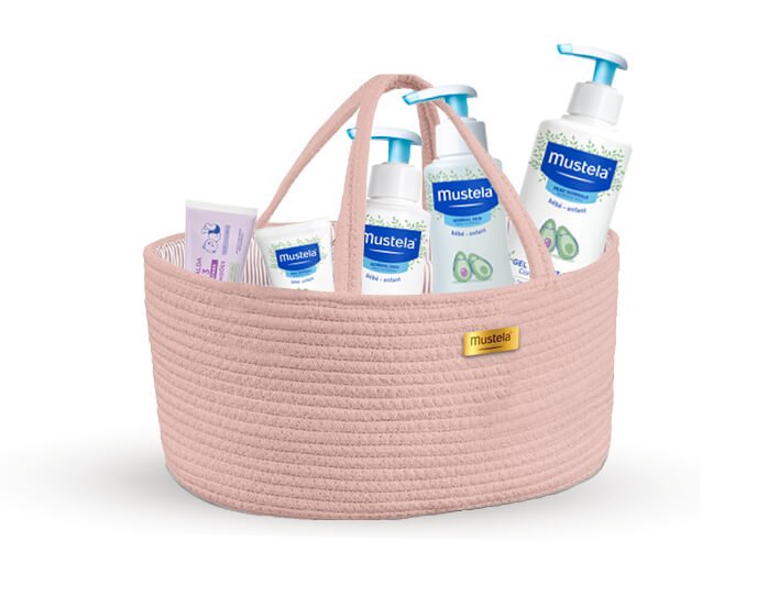 Mustela Baby Essential Basket_Pink – Buy Now at Healtsy