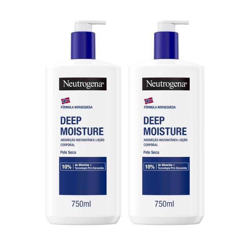 Neutrogena Deep Moisture Body Lotion _ Dry Skin - 750ml (Double Pack) – Buy Now at Healtsy