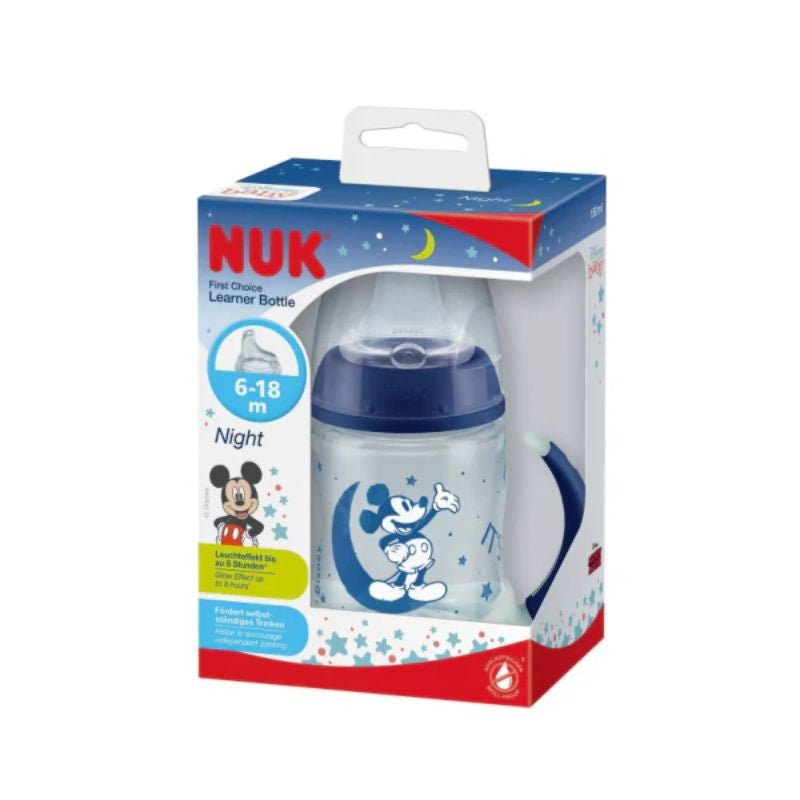Nuk First Choice Mickey Night Learning Bottle - 150ml – Buy Now at Healtsy