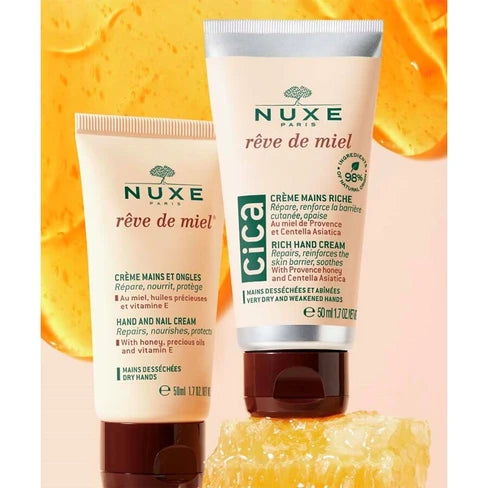 Nuxe Reve De Miel Hand and Nail Cream - 50ml (Double Pack) - Healtsy