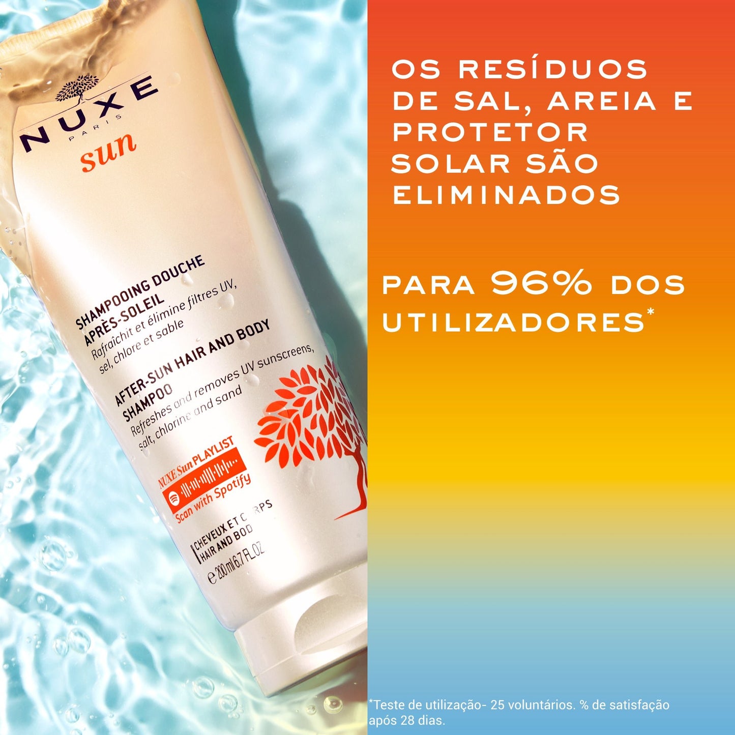 Nuxe Sun After Sun Shower Gel Shampoo - 200ml – Buy Now at Healtsy