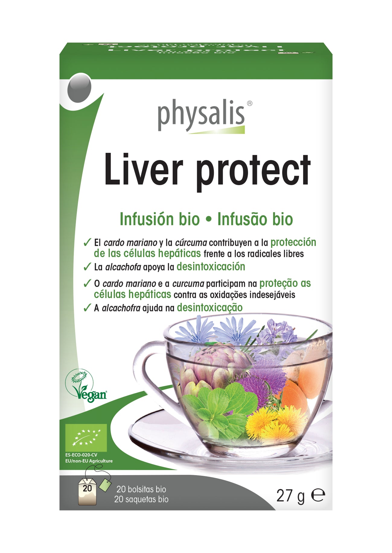 Physalis Liver Protect Organic Infusion - 20 Sachets - Healtsy