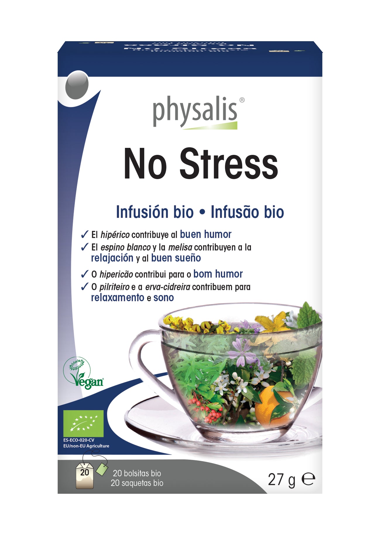 Physalis No Stress Organic Infusion (20 sachets) - Healtsy