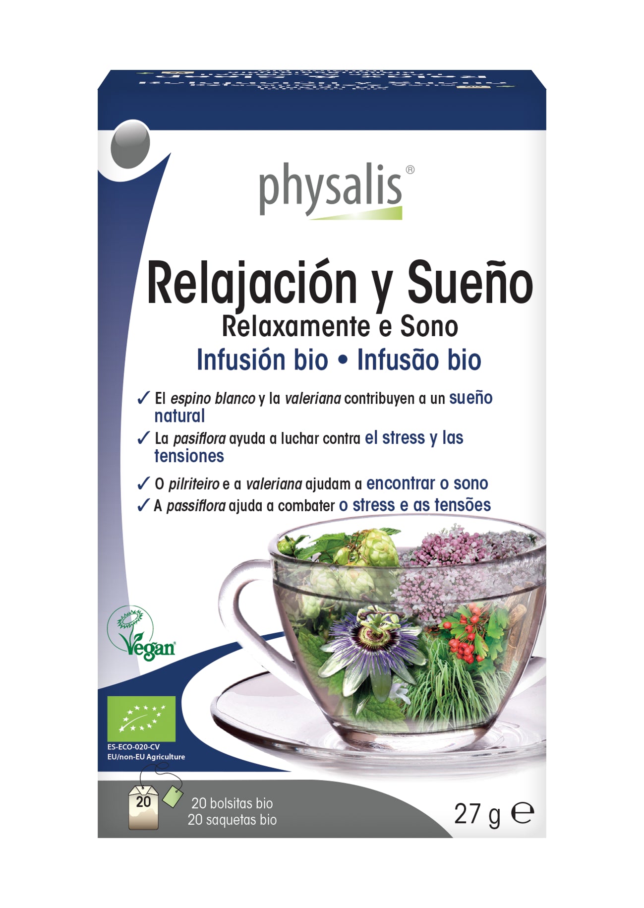 Physalis Relax & Sleep Organic Infusion (20 Sachets) - Healtsy