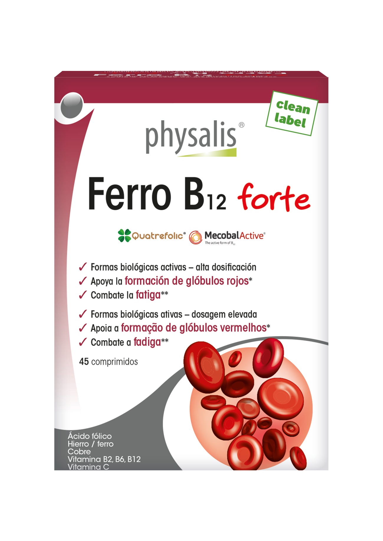 Physalis Ferro B12 Forte (45 tablets) - Healtsy