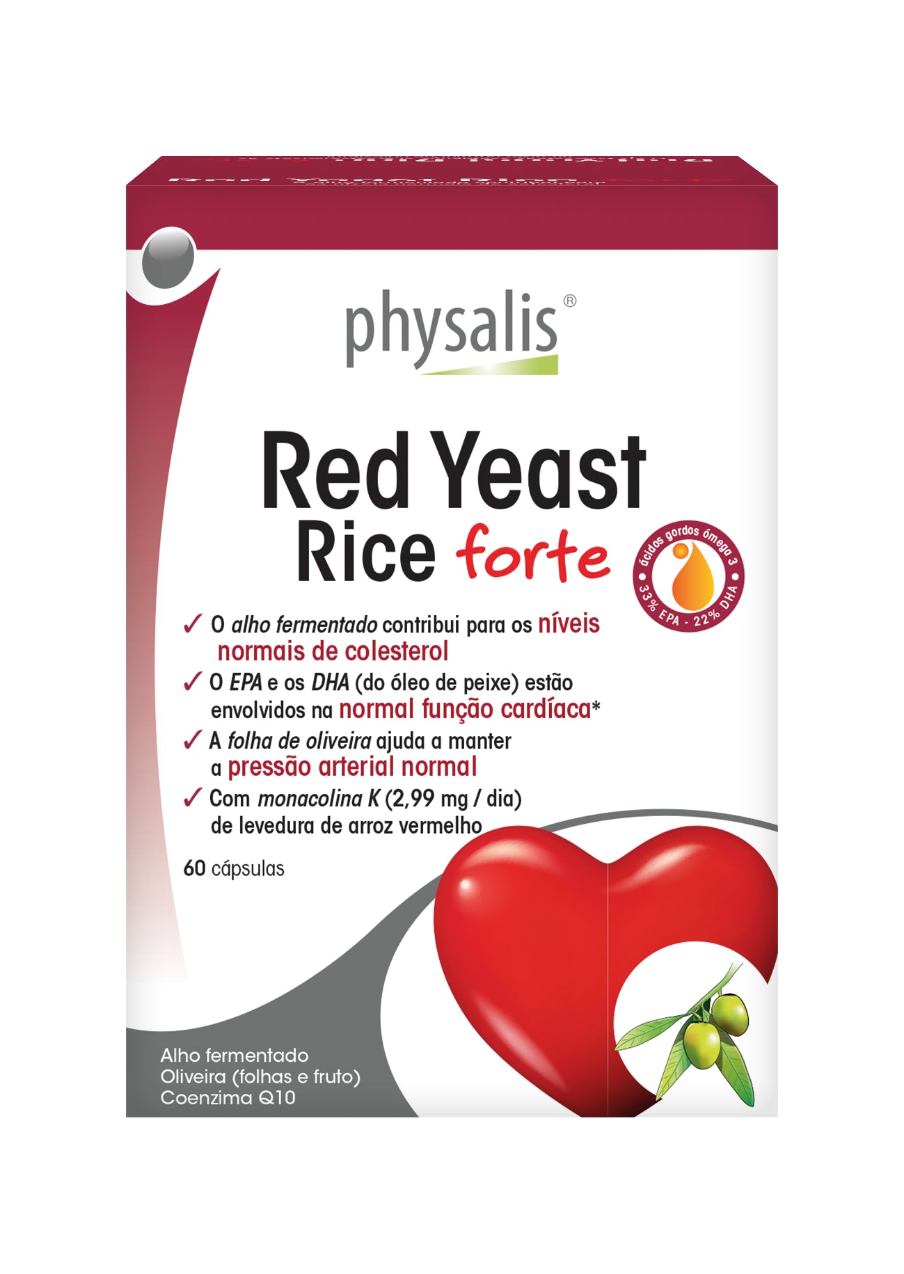 Physalis Red Yeast Rice Forte - 60 capsules - Healtsy