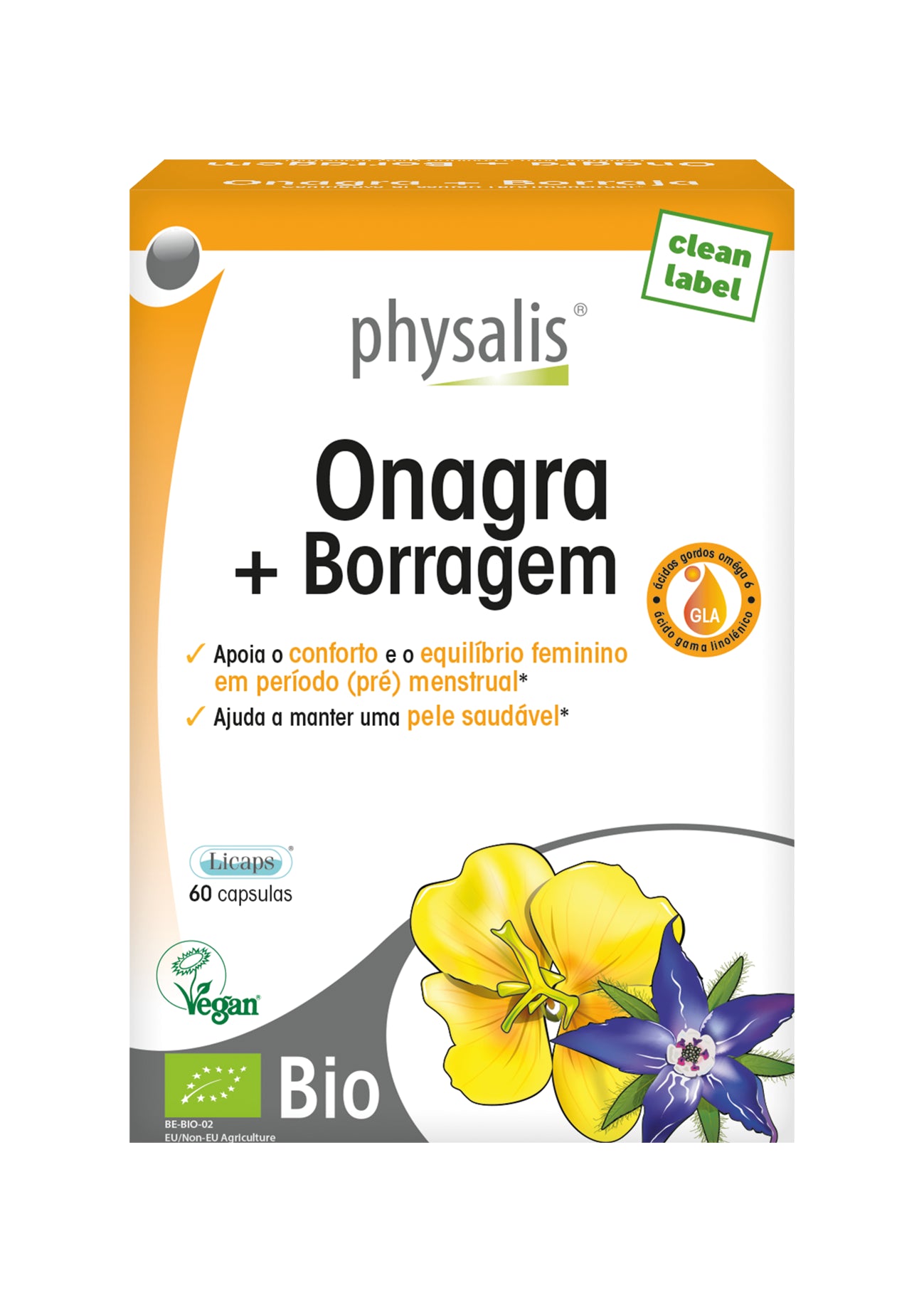 Physalis Evening Primrose + Borage - 60 capsules - Healtsy
