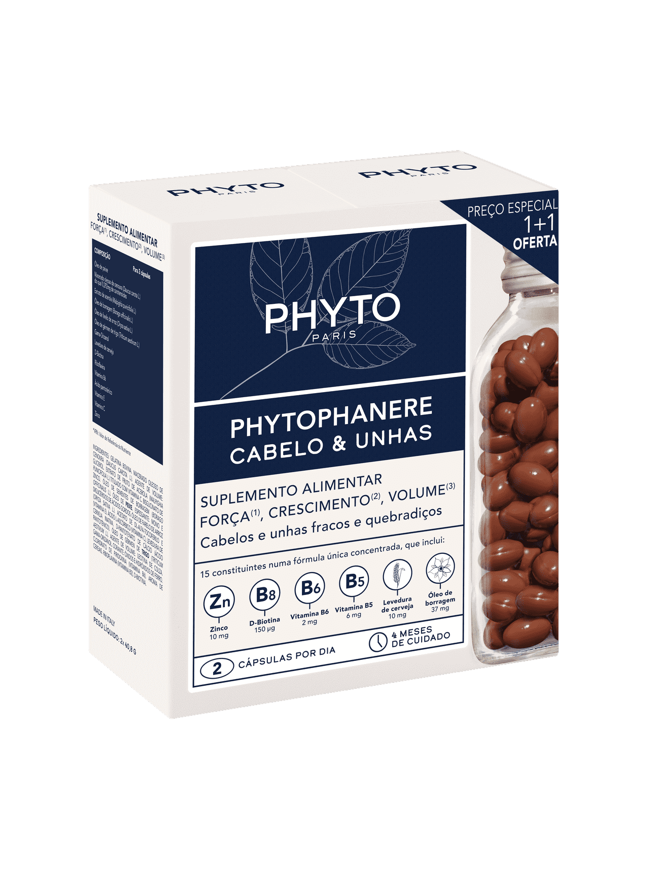 Phyto Phytophanere Hair & Nails Food Supplement (x120 capsules) Double Pack – Buy Now at Healtsy