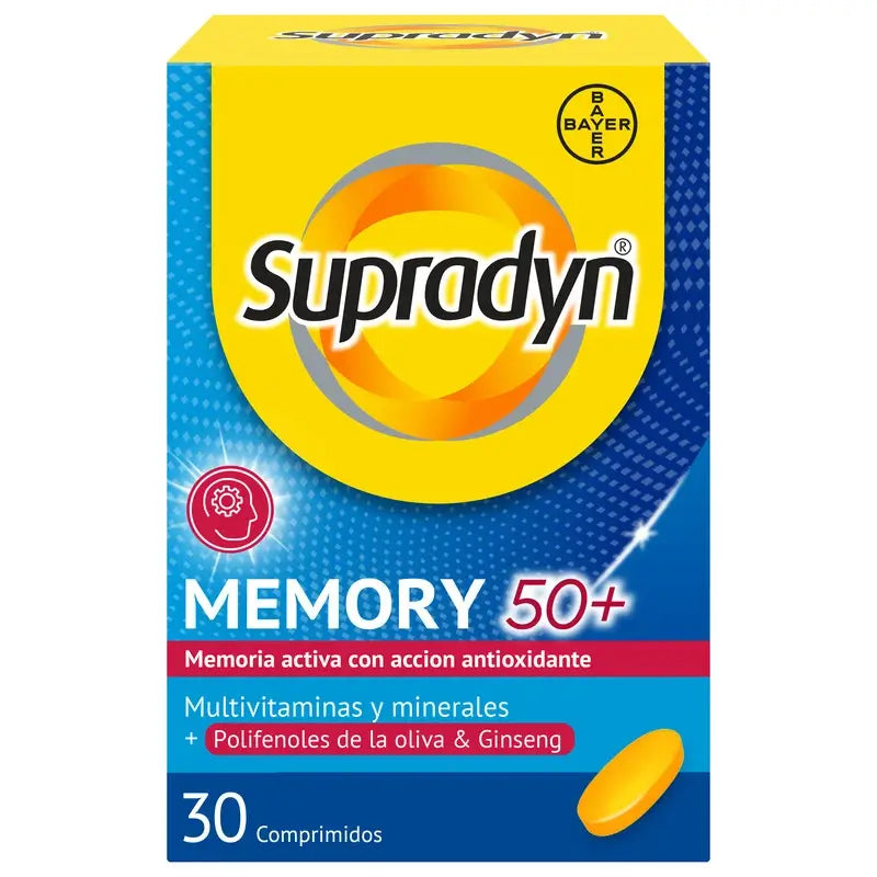 Supradyn Memoria 50+ (x30 pastillas)