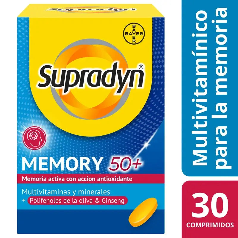 Supradyn Memoria 50+ (x30 pastillas)