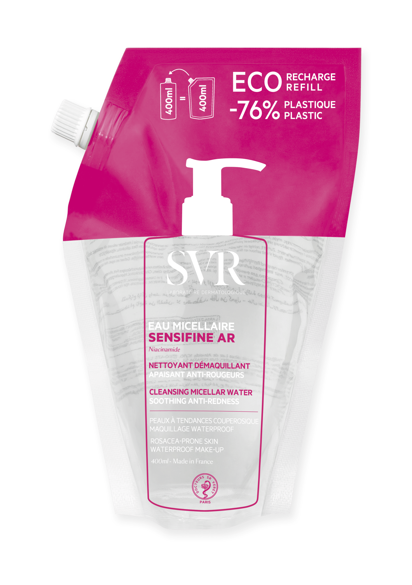 SVR Sensifine AR Ecorefill Micellar Water - 400ml – Buy Now at Healtsy