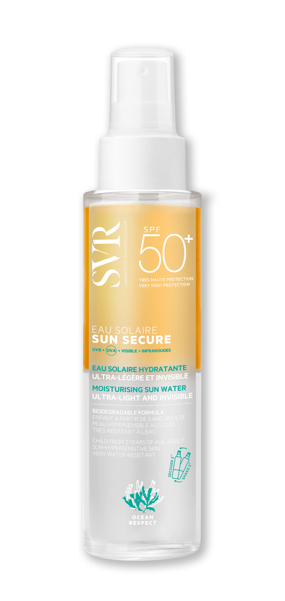 SVR Sun Secure Eau Solaire SPF50+ - 100ml – Buy Now at Healtsy
