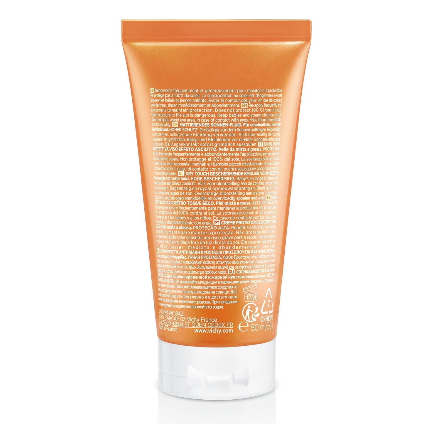 Vichy Capital Soleil Dry Touch Face Cream SPF50 - 50ml – Buy Now at Healtsy