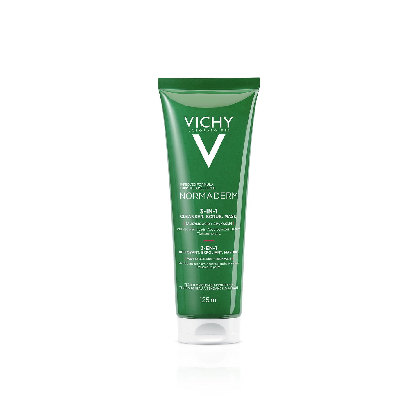 Vichy Normaderm 3 em 1 Cleanser Scrub Mask - 125ml – Buy Now at Healtsy
