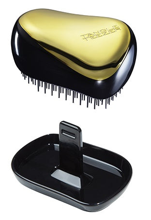 Tangle Teezer Compact Hair Brush_Black / Gold - Healtsy