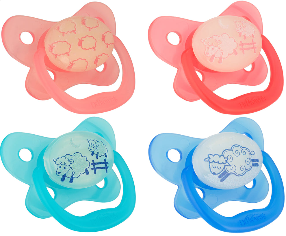 Dr Browns Pacifier Glows Dark_ 0-6months - Healtsy